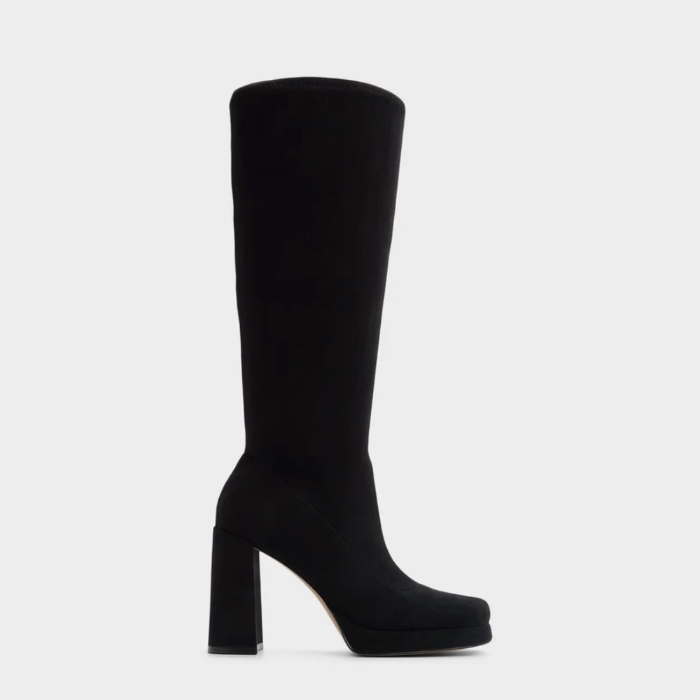Aldo Black Heeled Boots for Women